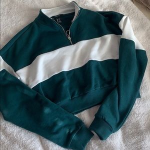 Crop Quarterzip Retro Shirt